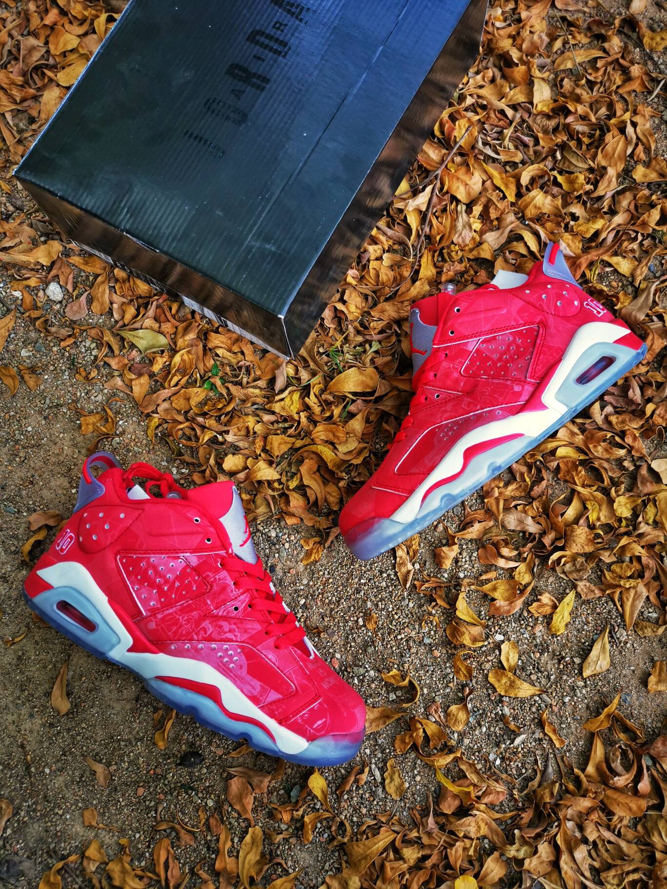 Air Jordan 6 Low Slam Dunk Red White Shoes For Women